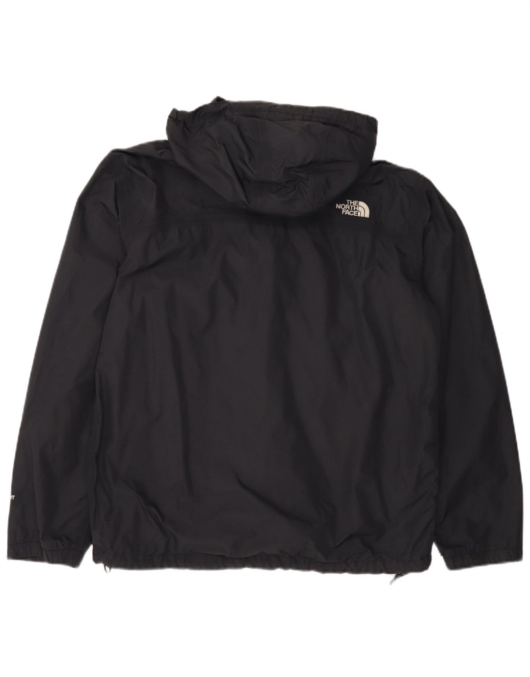 The North Face Mens Hyvent Hooded Rain Jacket UK 38 Medium Black Nylon