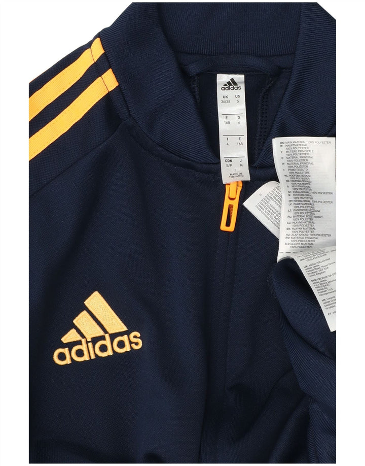 ADIDAS Mens Climalite Tracksuit Top Jacket UK 36/38 Small Navy Blue