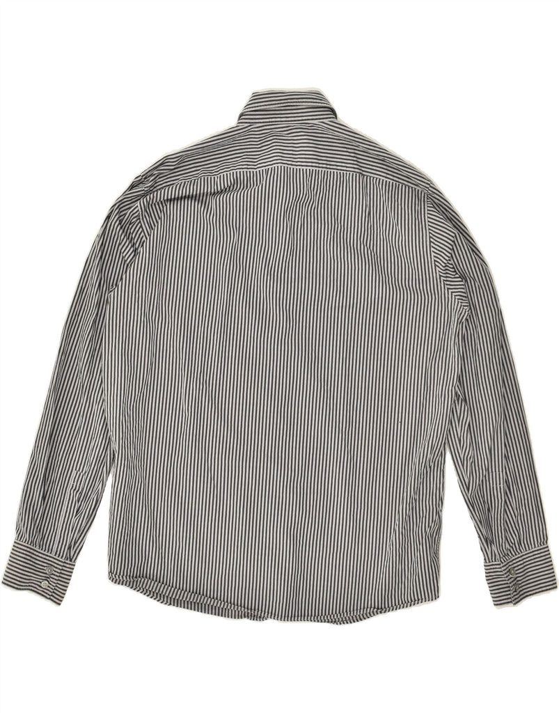 HUGO BOSS Mens Shirt XL Grey Striped Cotton | Vintage Hugo Boss | Thrift | Second-Hand Hugo Boss | Used Clothing | Messina Hembry 