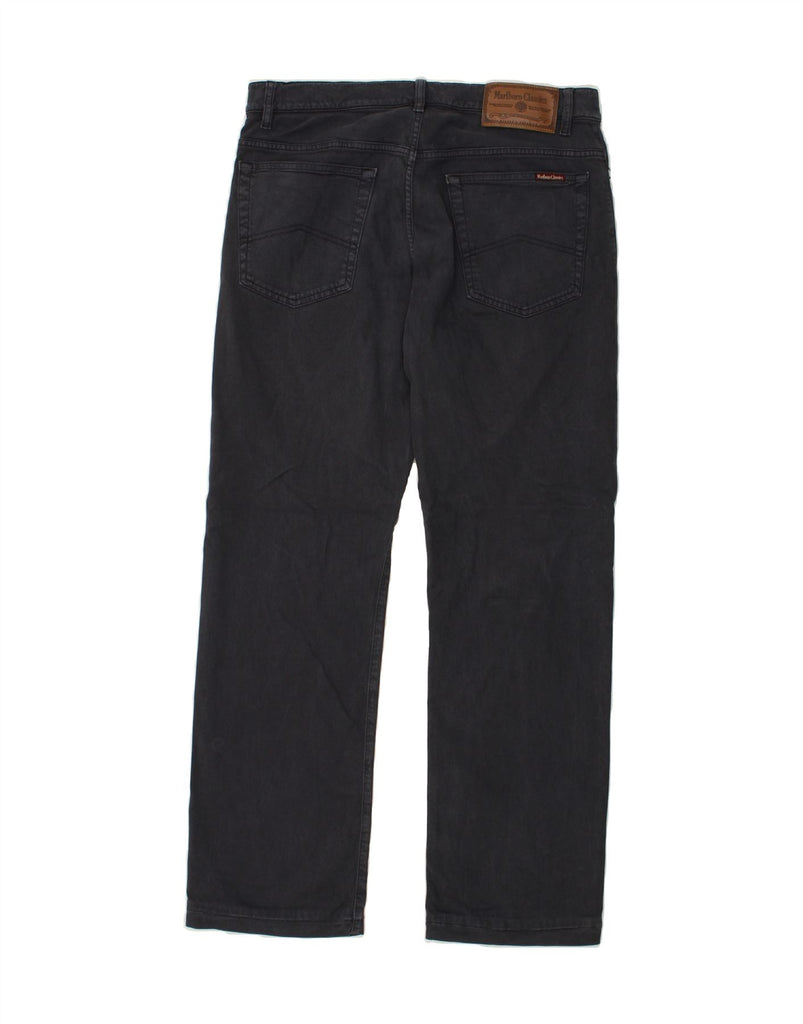 MARLBORO CLASSICS Mens Straight Jeans W34 L34 Navy Blue Cotton | Vintage Marlboro Classics | Thrift | Second-Hand Marlboro Classics | Used Clothing | Messina Hembry 