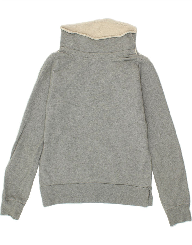 MEETING Womens Sweatshirt Jumper UK 16 Large Grey Cotton Vintage Meeting and Second-Hand Meeting from Messina Hembry 