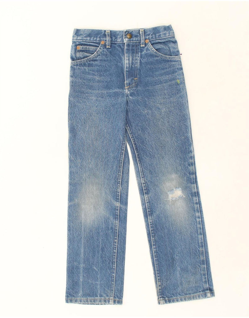 LEE Boys Straight Jeans 7-8 Years W24 L24  Blue Cotton | Vintage Lee | Thrift | Second-Hand Lee | Used Clothing | Messina Hembry 