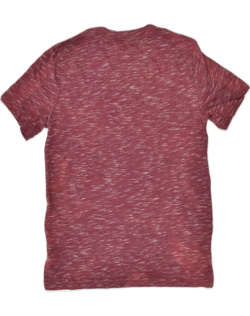 ABERCROMBIE & FITCH Boys T-Shirt Top 7-8 Years Burgundy Flecked Cotton | Vintage | Thrift | Second-Hand | Used Clothing | Messina Hembry 