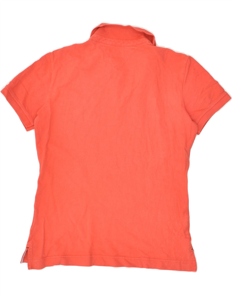 TOMMY HILFIGER Womens Classic Fit Polo Shirt UK 10 Small Orange Cotton | Vintage Tommy Hilfiger | Thrift | Second-Hand Tommy Hilfiger | Used Clothing | Messina Hembry 