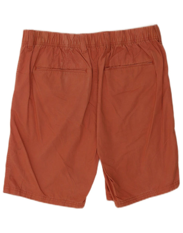 Marks & Spencer Mens Chino Shorts W34 Large Orange Cotton