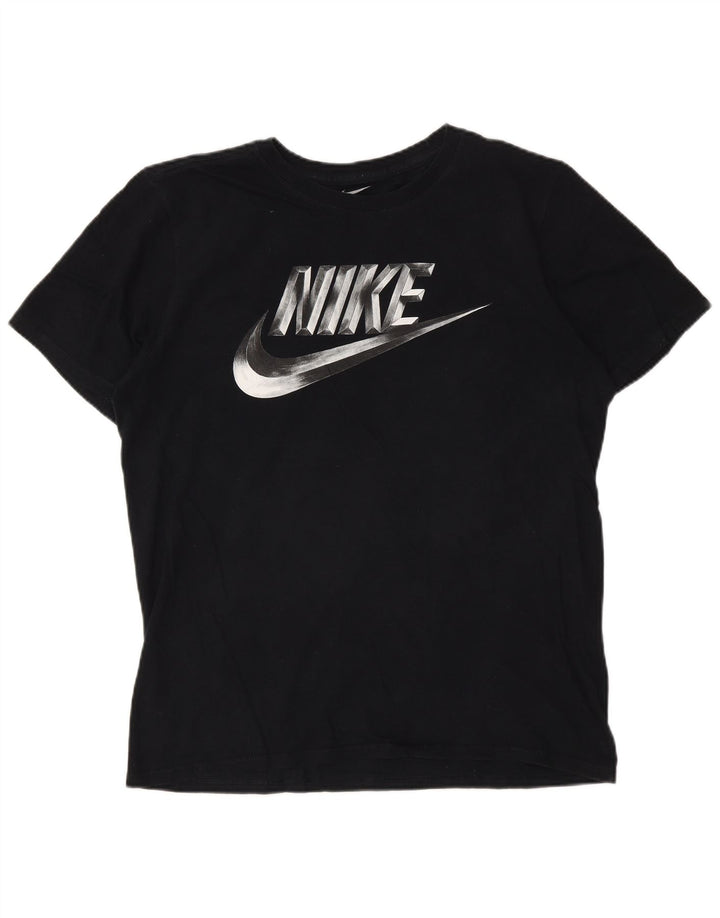Nike Mens Athletic Cut Graphic T-Shirt Top Medium Black Cotton