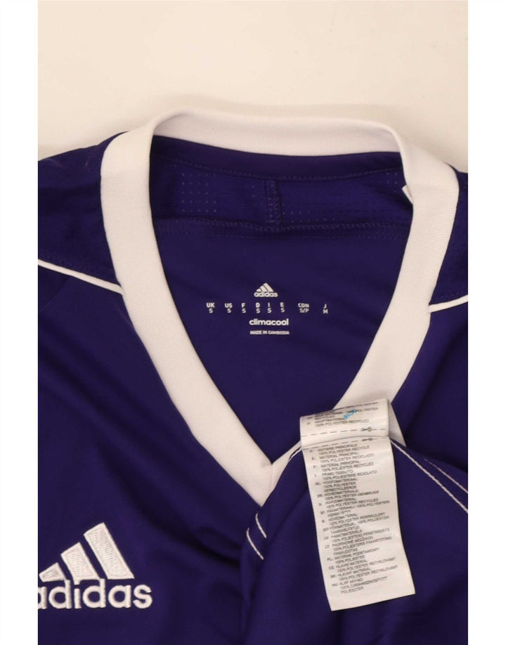 Adidas Mens Climacool T-Shirt Top Small Purple Polyester