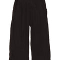 Rip Curl Womens Wide Leg Cropped Trousers Medium W30 L24 Black Cotton