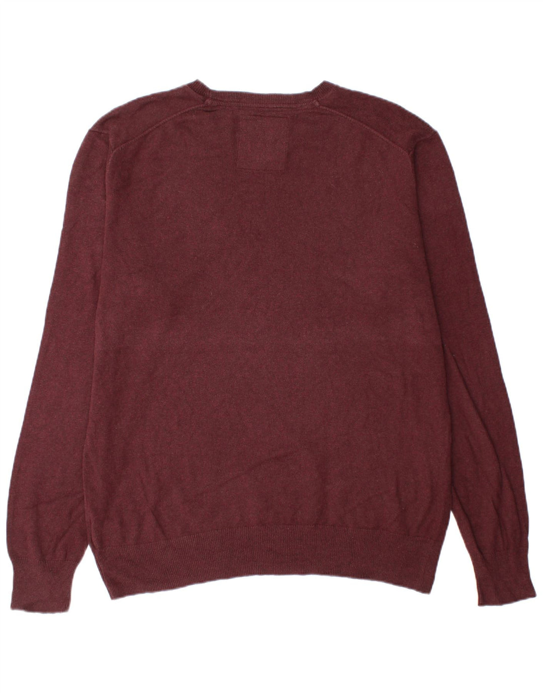 Superdry Mens Crew Neck Jumper Sweater 2XL Burgundy Cotton