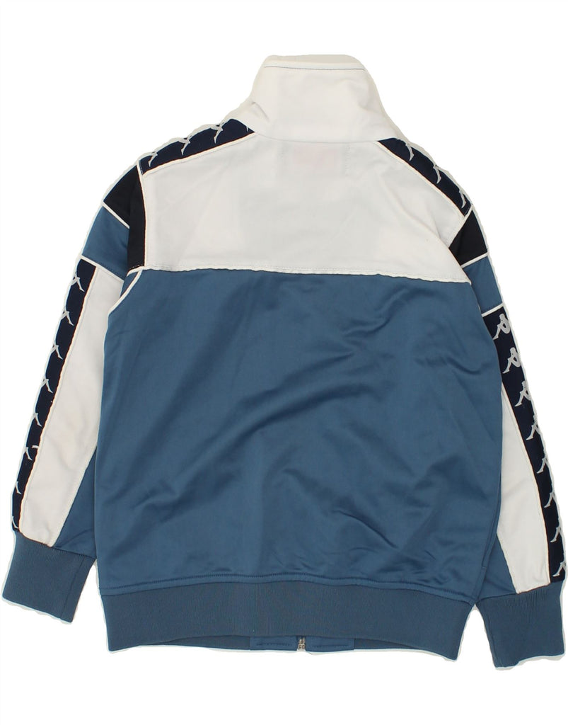 KAPPA Boys Graphic Tracksuit Top Jacket 5-6 Years Small Blue Colourblock | Vintage Kappa | Thrift | Second-Hand Kappa | Used Clothing | Messina Hembry 