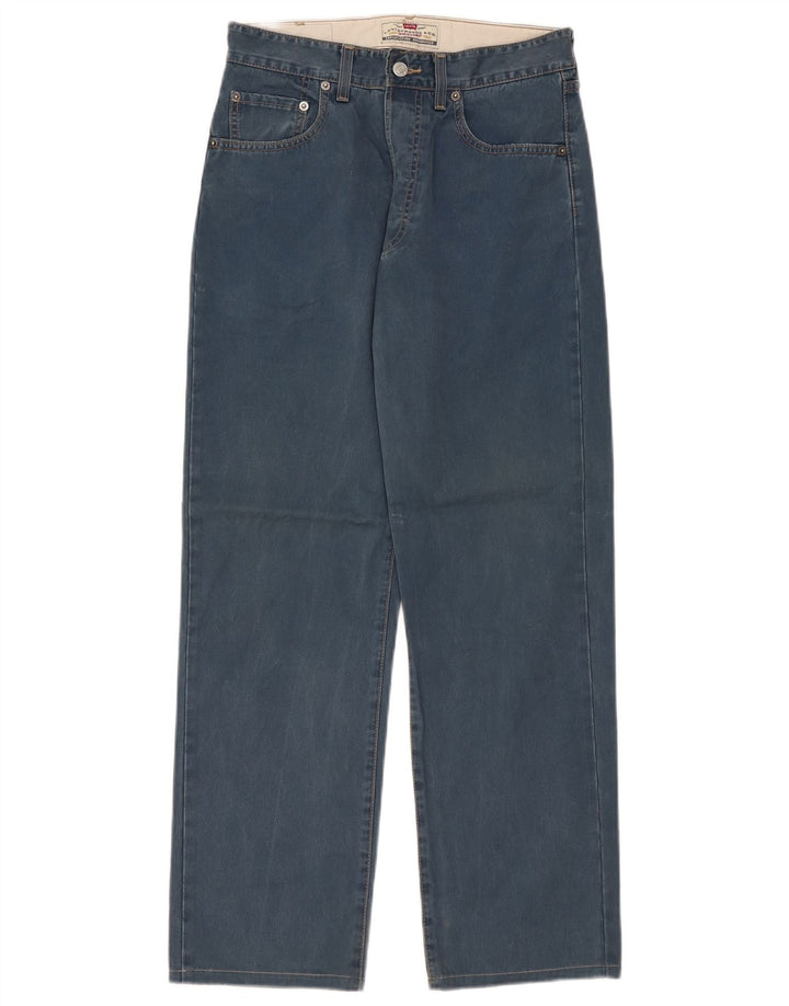 Levi's Mens 401 Straight Jeans W31 L30 Blue Cotton