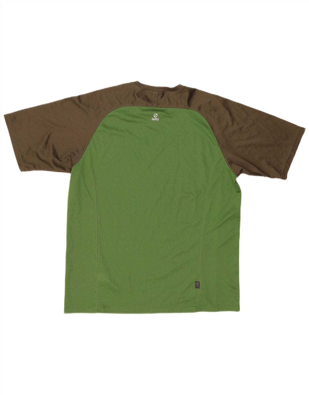 The North Face Mens T-Shirt Top Large Green Colourblock Polyester