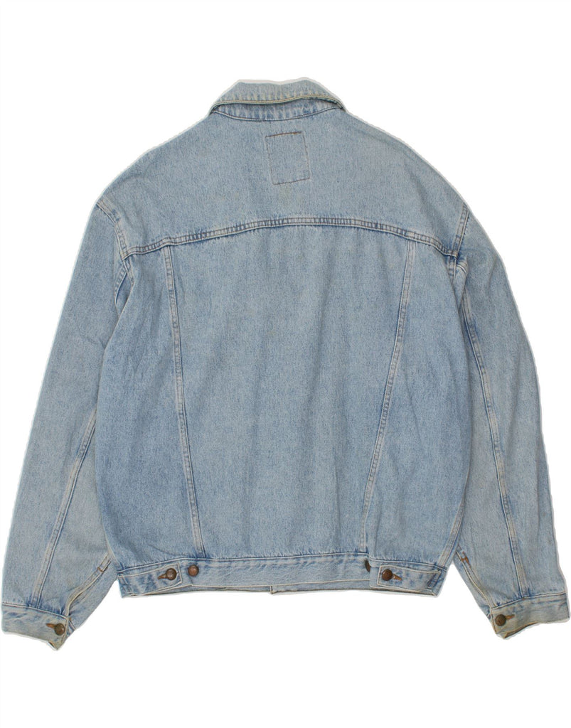 OUT LIMITS Mens Denim Jacket UK 42 XL Blue Cotton Vintage Out Limits and Second-Hand Out Limits from Messina Hembry 