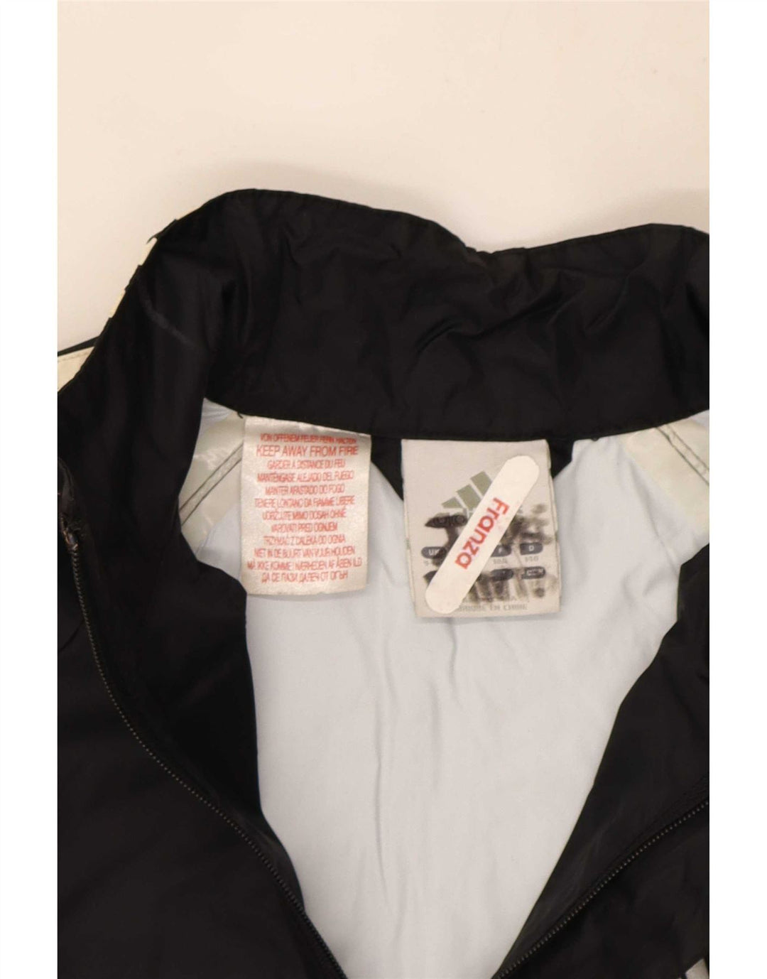 Adidas Boys Rain Jacket 9-10 Years Black Nylon