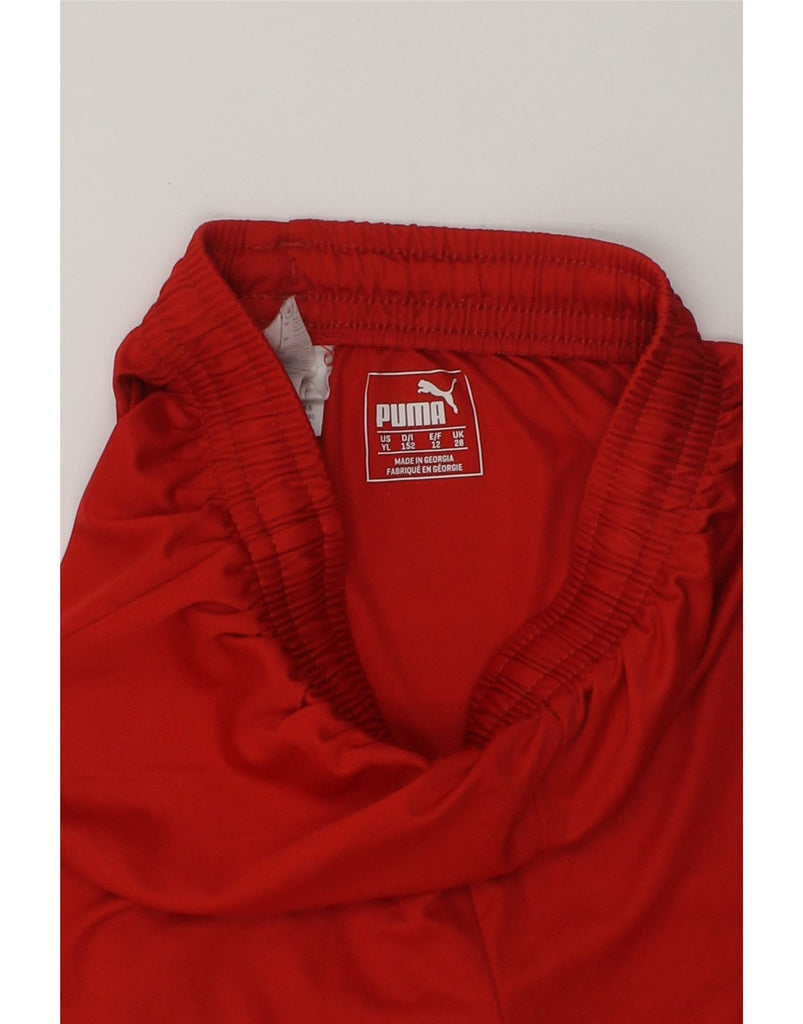 PUMA Boys Sport Shorts 11-12 Years Red Polyester | Vintage Puma | Thrift | Second-Hand Puma | Used Clothing | Messina Hembry 