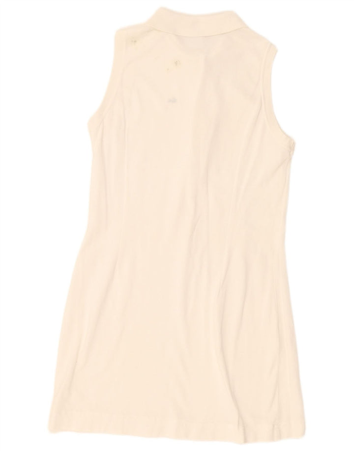 Lacoste Womens Sleeveless Polo Dress Size 46 XL White