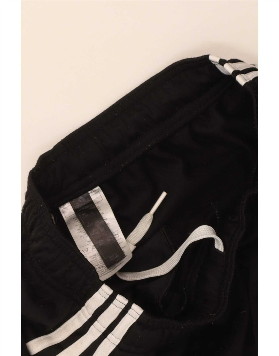 Adidas Boys Tracksuit Trousers Joggers 11-12 Years  Black Polyester