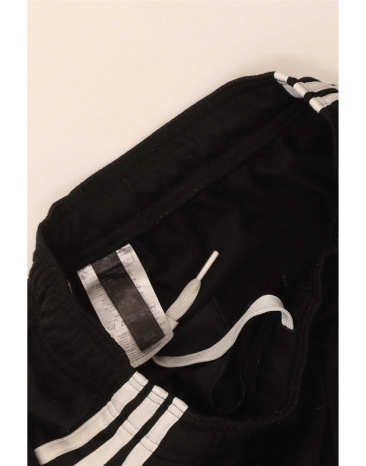 Adidas Boys Tracksuit Trousers Joggers 11-12 Years  Black Polyester