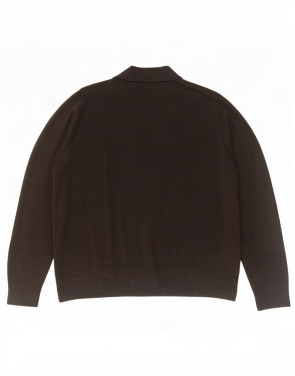 Marks & Spencer Womens Open Cardigan Sweater UK 18 XL Black Acrylic
