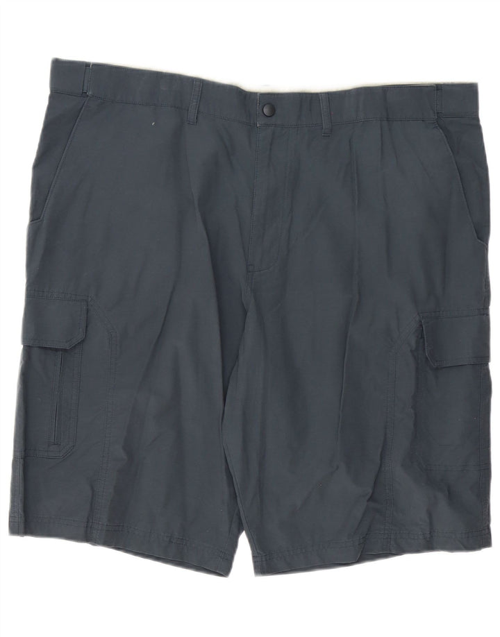 Marks & Spencer Mens Cargo Shorts W42 2XL Grey Cotton