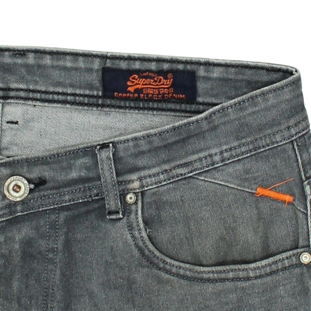 Superdry Mens Grey Tapered Slim Leg Jeans | Vintage Casual Designer Denim VTG | Vintage Messina Hembry | Thrift | Second-Hand Messina Hembry | Used Clothing | Messina Hembry 