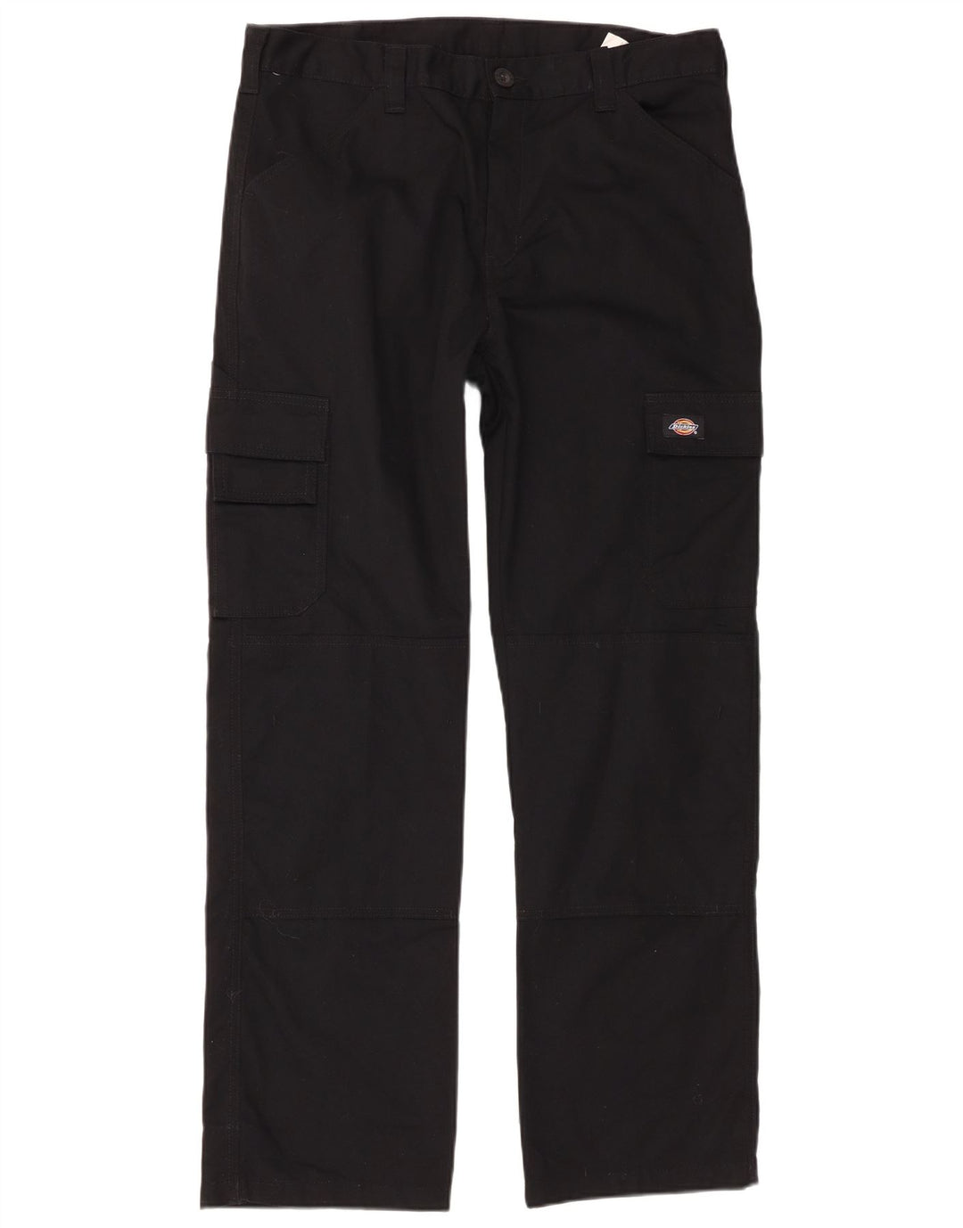 Dickies Mens Straight Cargo Trousers W34 L32 Black Polyester