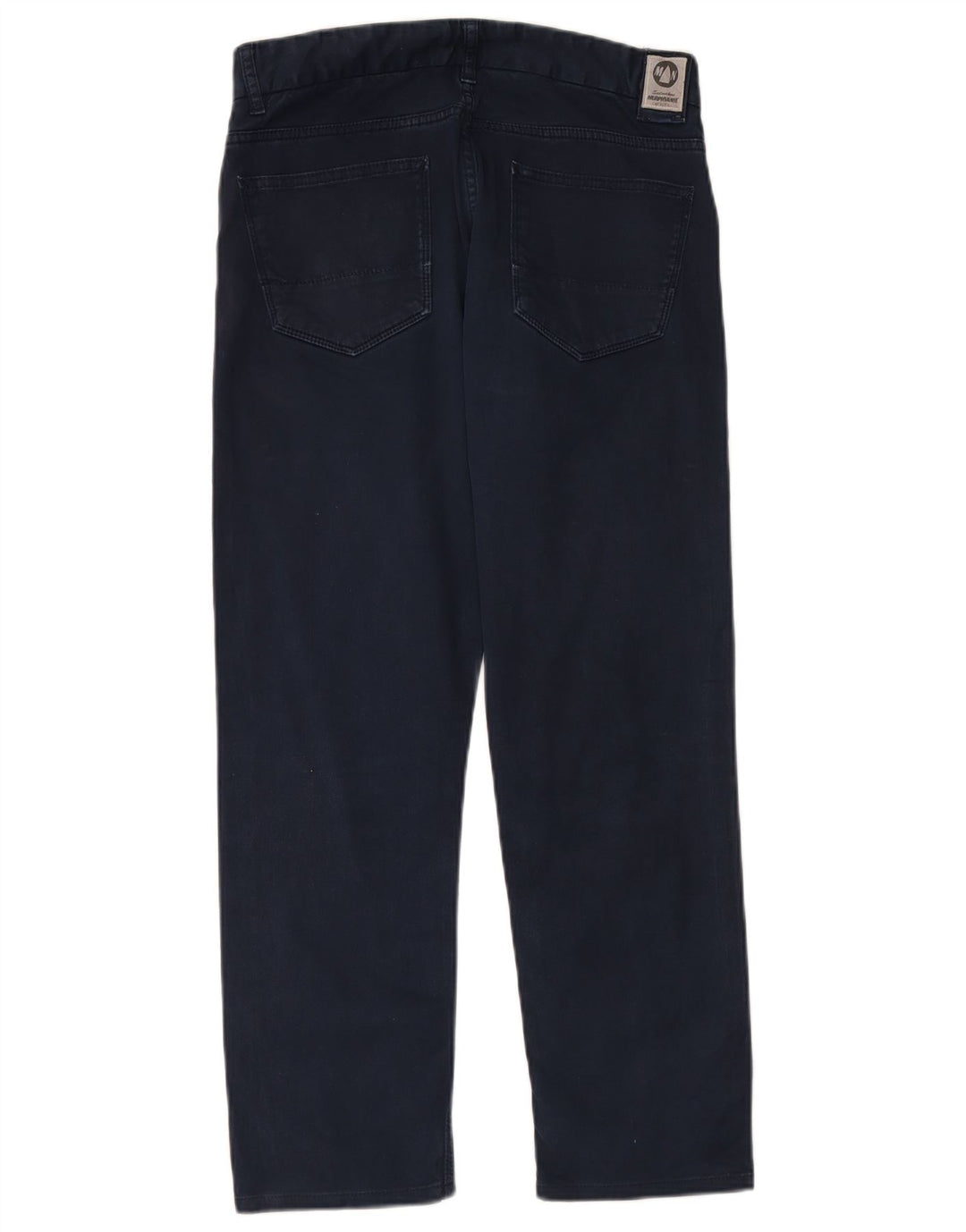 MURPHY & NYE Mens Straight Casual Trousers W30 L28 Navy Blue