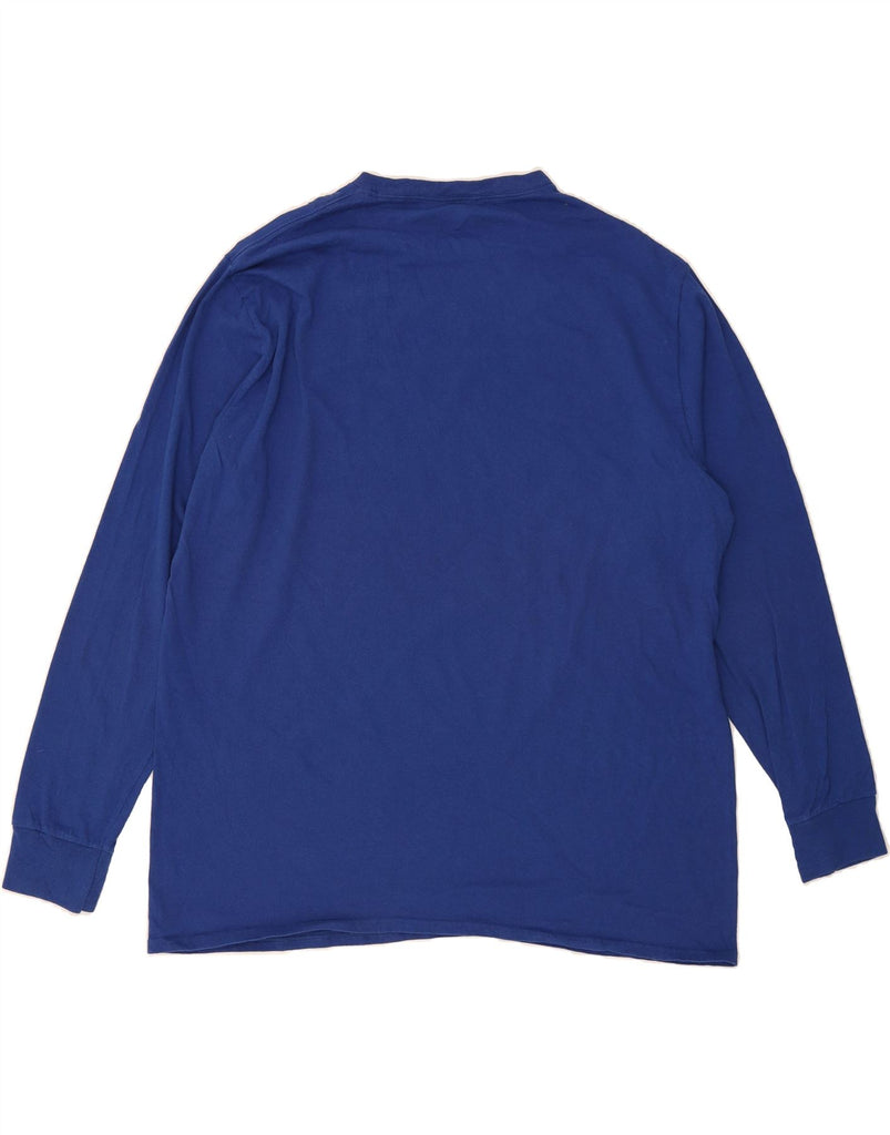 MAJESTIC Mens Chicago Cubs Graphic Top Long Sleeve 2XL Blue Cotton Vintage Majestic and Second-Hand Majestic from Messina Hembry 