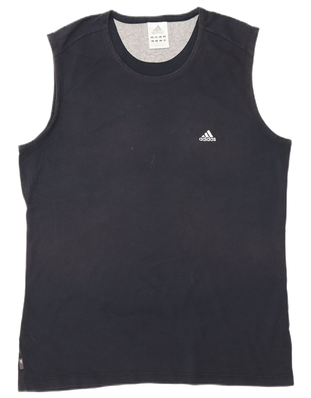 Adidas Mens Vest Top Large Navy Blue Cotton