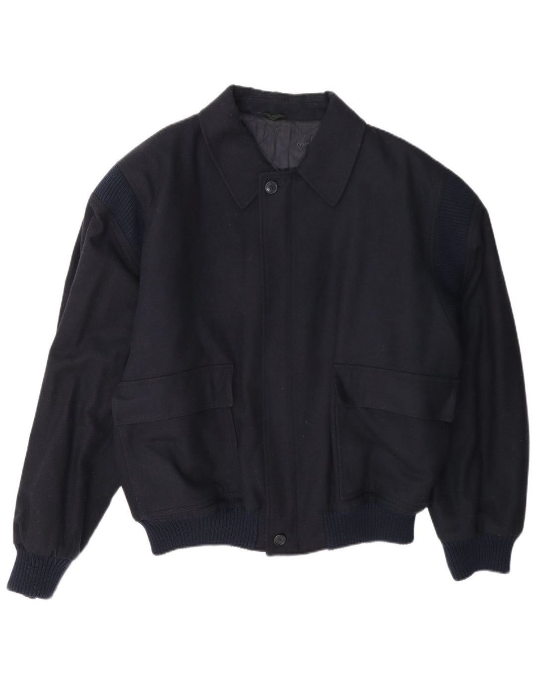 Pierre Cardin Mens Bomber Jacket UK 42 XL Navy Blue