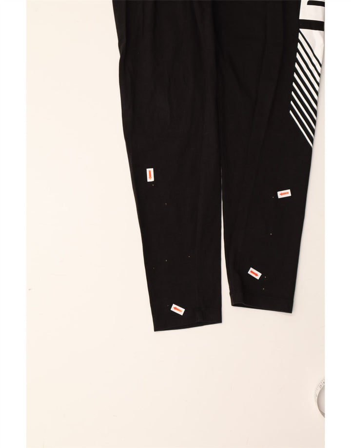 PUMA Womens Graphic Leggings Large  Black Vintage Puma and Second-Hand Puma from Messina Hembry 