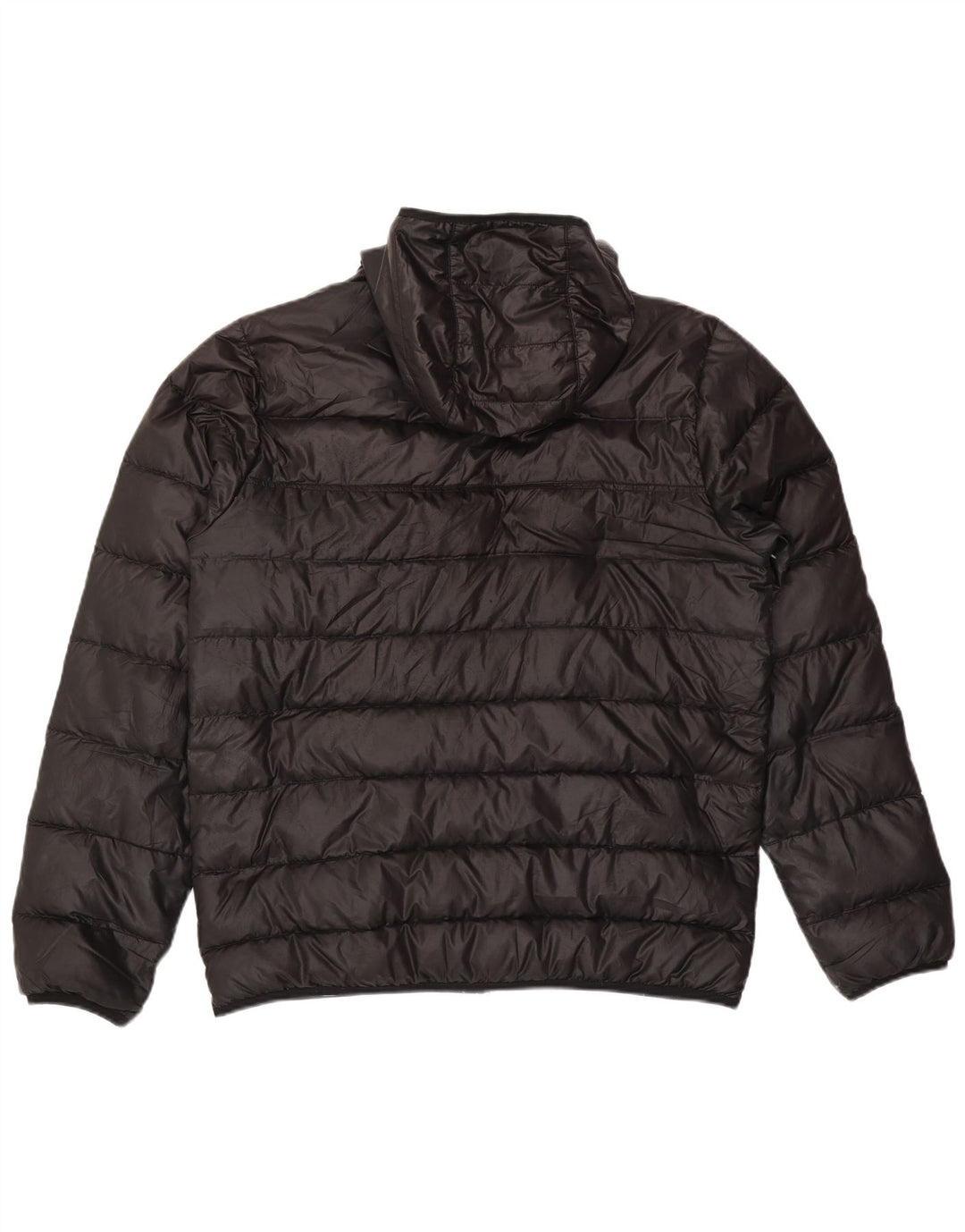 Nike Mens Hooded Padded Jacket UK 40 Large Black Polyester