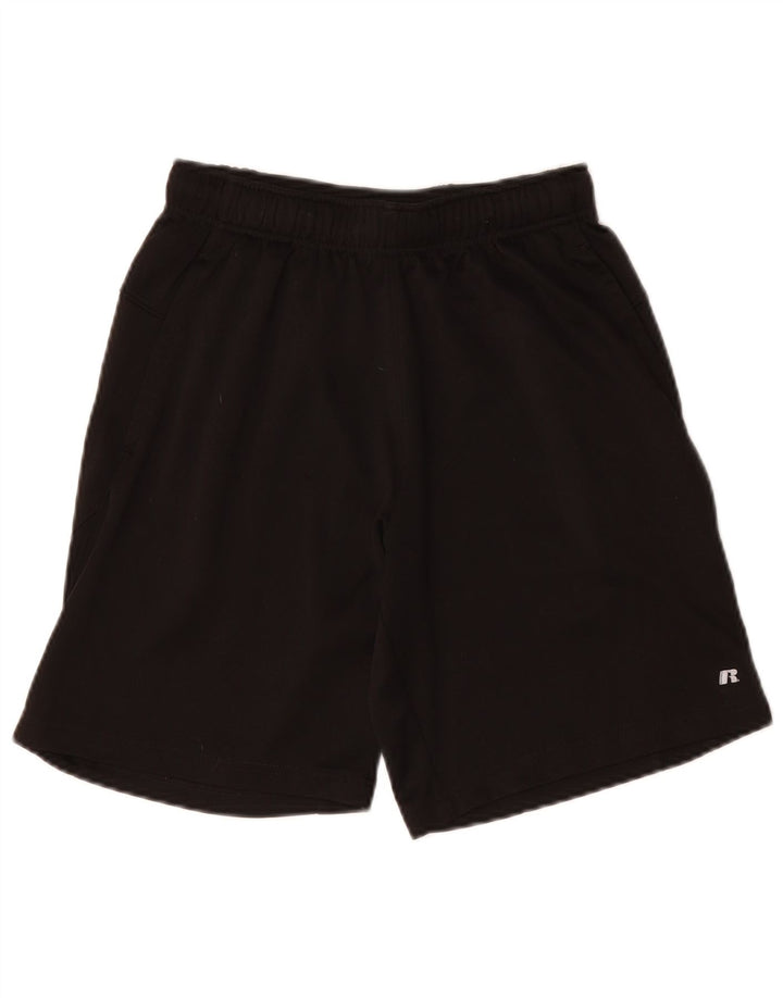 RUSSELL ATHLETIC Mens Sport Shorts Small  Black Polyester