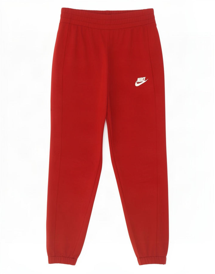 Nike Boys Tracksuit Trousers Joggers 10-11 Years Medium Red Polyester