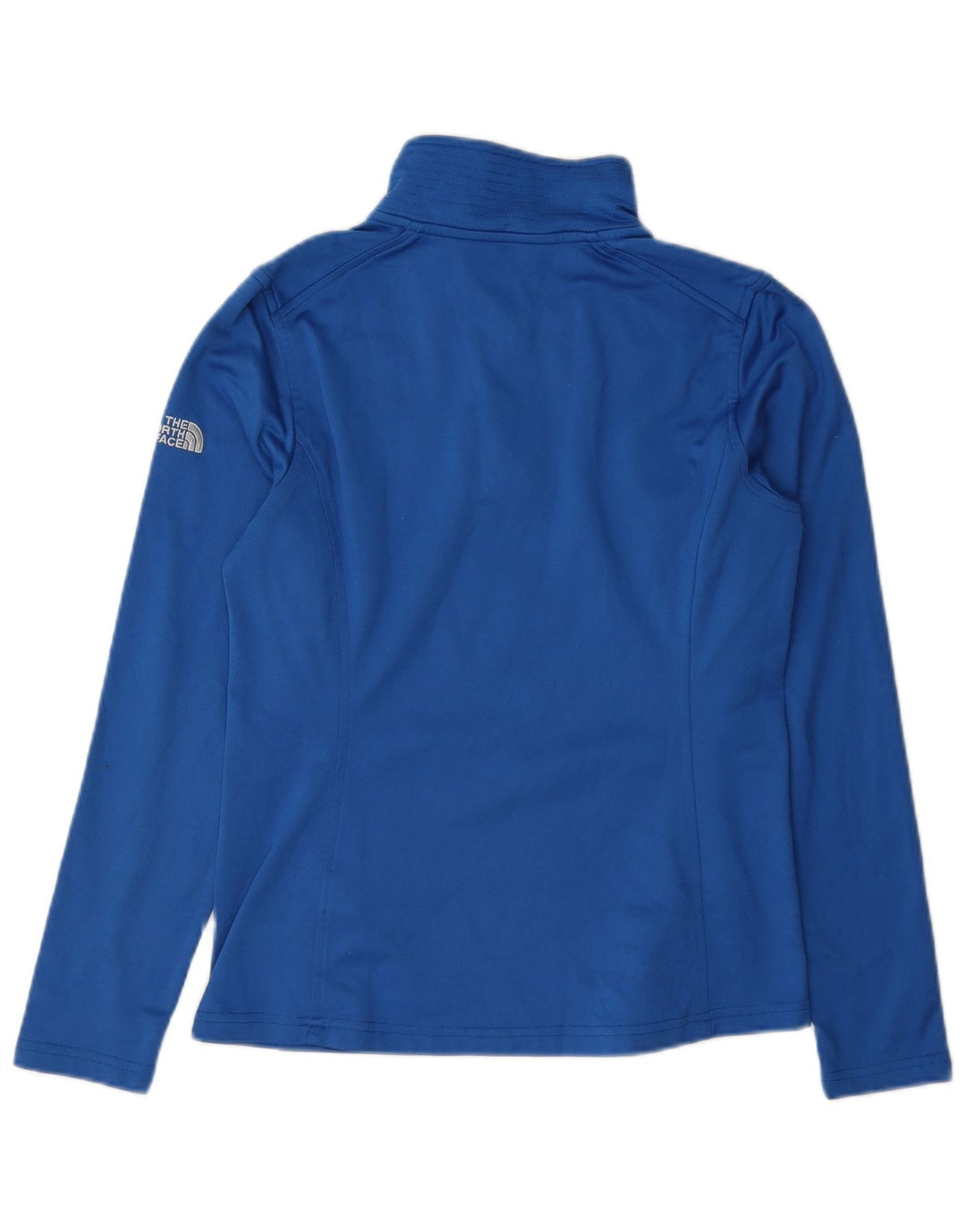 The North Face Womens Zip Neck Pullover Tracksuit Top UK 10 Small Blue