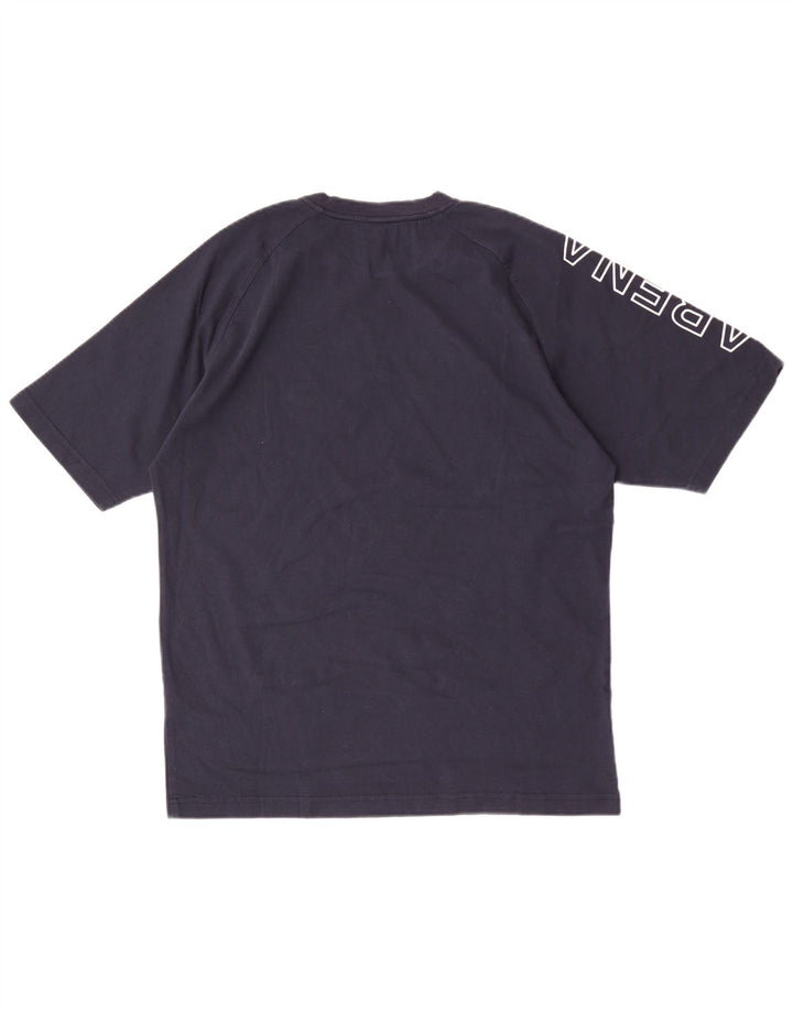 Arena Mens Graphic T-Shirt Top Medium Navy Blue Cotton
