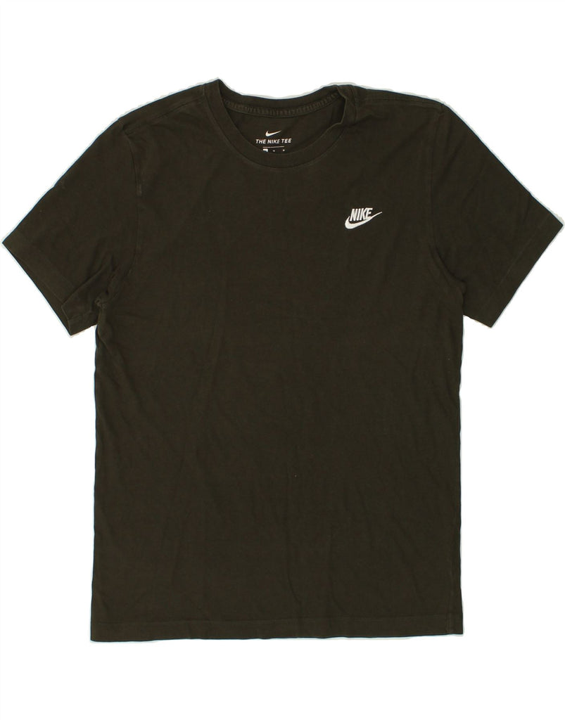 NIKE Mens T-Shirt Top Medium Khaki Cotton | Vintage Nike | Thrift | Second-Hand Nike | Used Clothing | Messina Hembry 