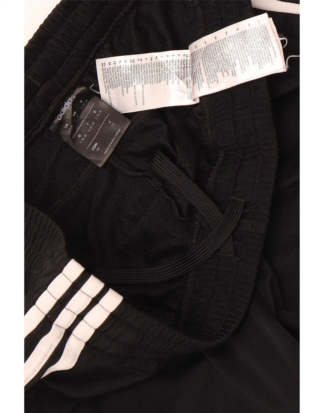 Adidas Womens Tracksuit Trousers UK 8/10 Small Black Polyester