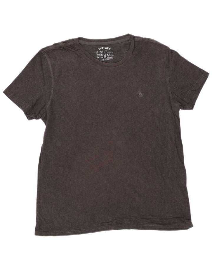 FAT FACE Mens T-Shirt Top Medium Grey Cotton