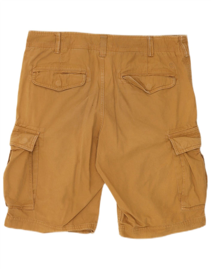 TIMBERLAND Mens Cargo Shorts W32 Medium Beige Cotton