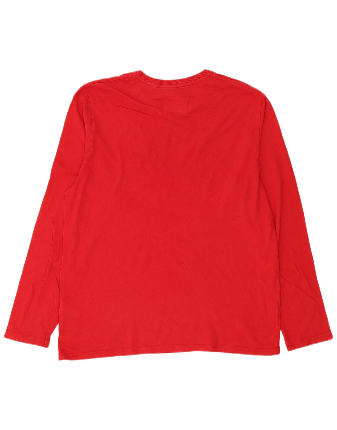 Superdry Mens Graphic Top Long Sleeve 3XL Red Cotton Modern