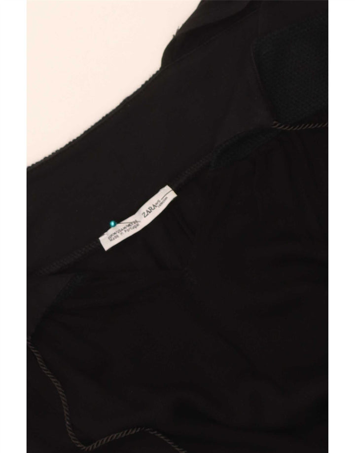 Zara Womens Sleeveless Tunic Top UK 12 Medium Black
