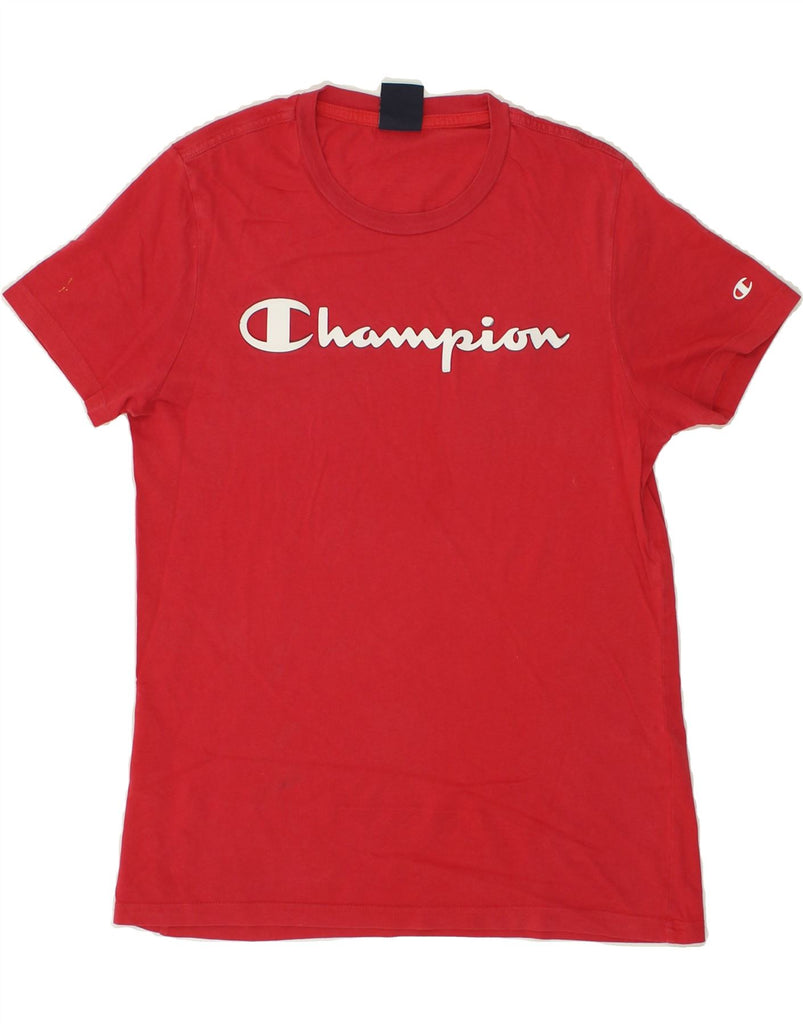 CHAMPION Mens Graphic T-Shirt Top XS Red Cotton | Vintage Champion | Thrift | Second-Hand Champion | Used Clothing | Messina Hembry 