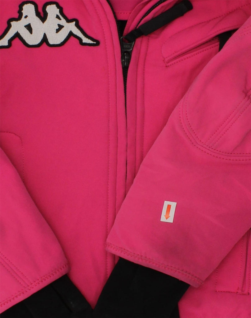 KAPPA Girls Hooded Windbreaker Jacket 7-8 Years Pink Polyester | Vintage Kappa | Thrift | Second-Hand Kappa | Used Clothing | Messina Hembry 