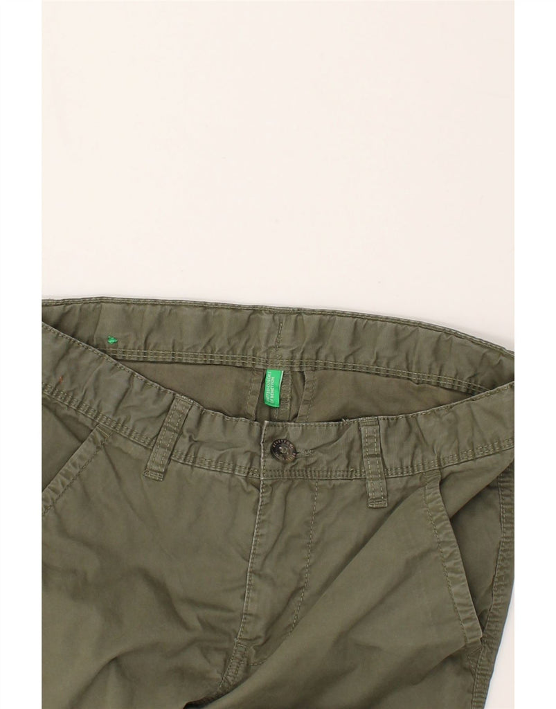 BENETTON Boys Slim Chino Trousers 15-16 Years W28 L28  Khaki | Vintage Benetton | Thrift | Second-Hand Benetton | Used Clothing | Messina Hembry 