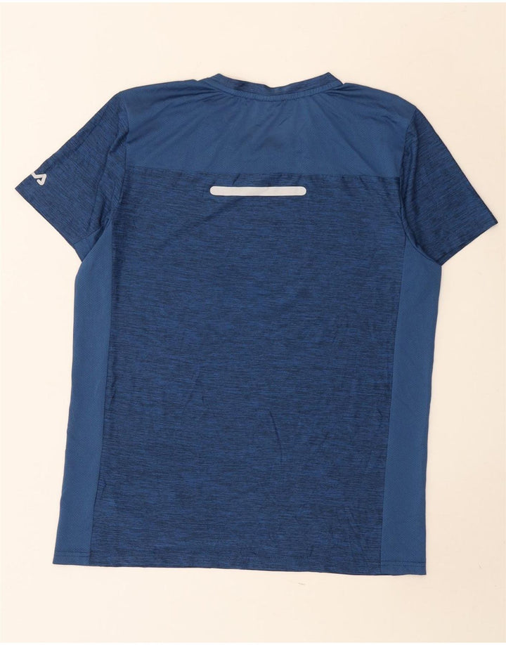 Fila Mens T-Shirt Top Small Navy Blue Flecked Polyester