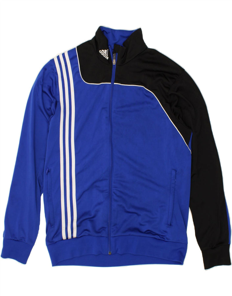 ADIDAS Mens Tracksuit Top Jacket UK 40/42 Medium Blue Colourblock | Vintage Adidas | Thrift | Second-Hand Adidas | Used Clothing | Messina Hembry 