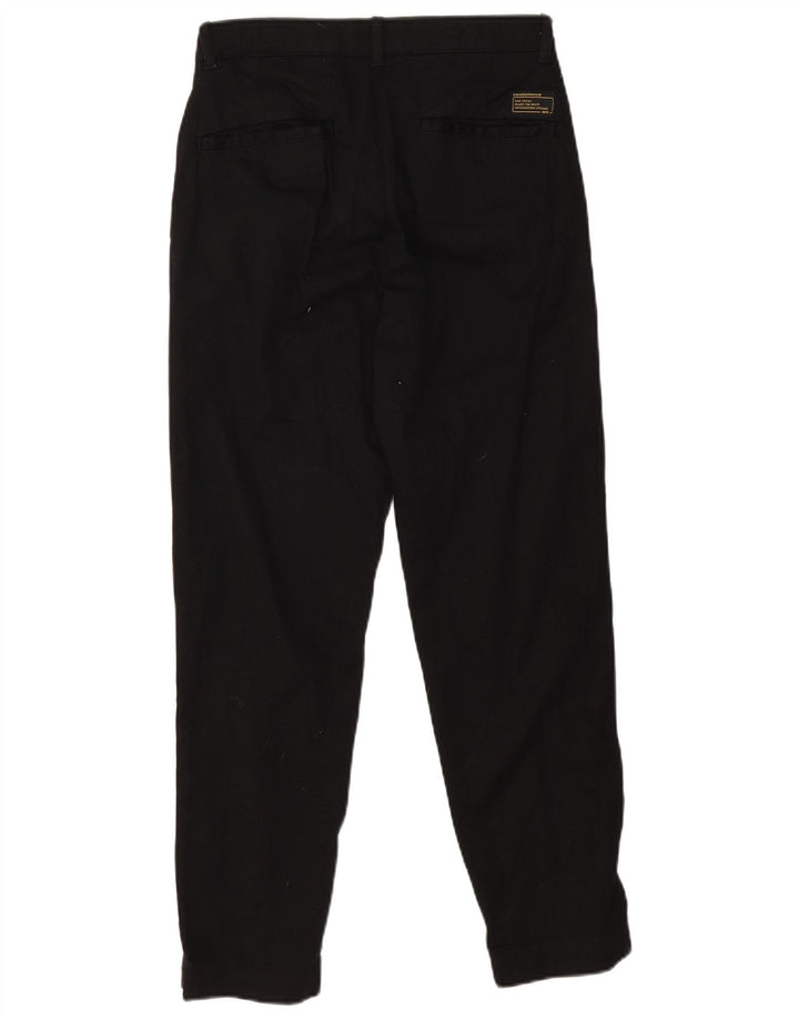 Zara Mens Joggers Chino Trousers Small W26 L26 Black