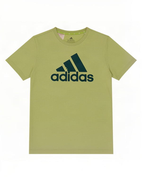 Adidas Girls Graphic T-Shirt Top 15-16 Years Green Cotton