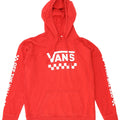 VANS Mens Graphic Hoodie Jumper Medium Red Cotton
